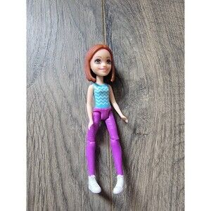 2017 Mattel BARBIE ON THE GO Miniature Bobble Head Barbie Doll FHV55